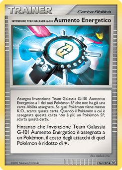 Team Galactic's Invention G-101 Energy Gain