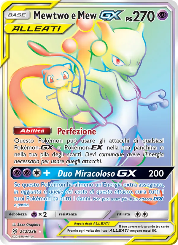 Mewtwo e Mew GX