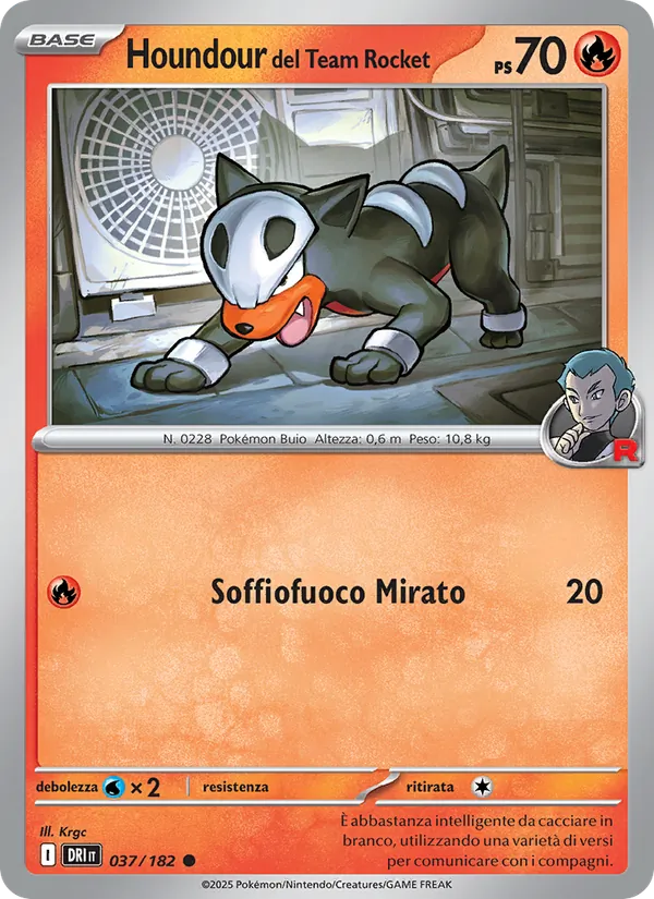 Houndour del Team Rocket