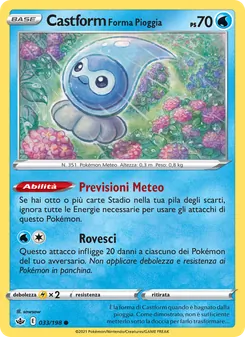 Castform Forma Pioggia